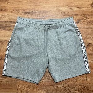 Calvin Klein Sweat Shorts Men’s Size 2XL Ash Heather Gray